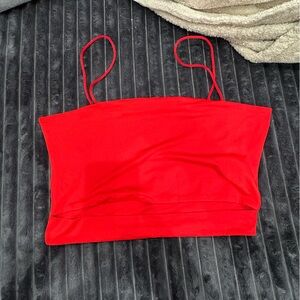 Red Women's Crop Top